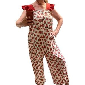 Women’s Watermelon Print Jumpsuit Homemade size M-L